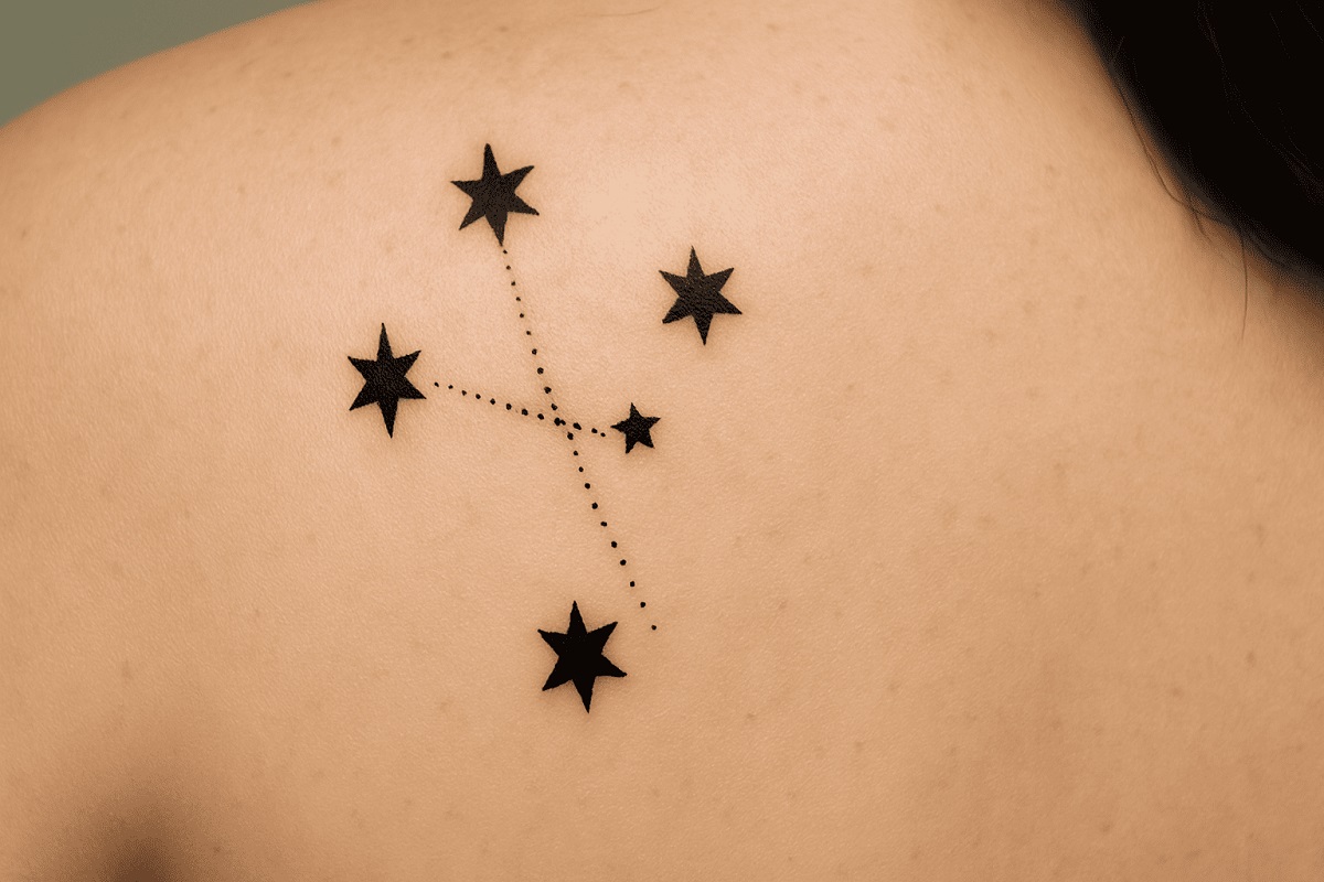 Southern Cross Constellation tattoo
