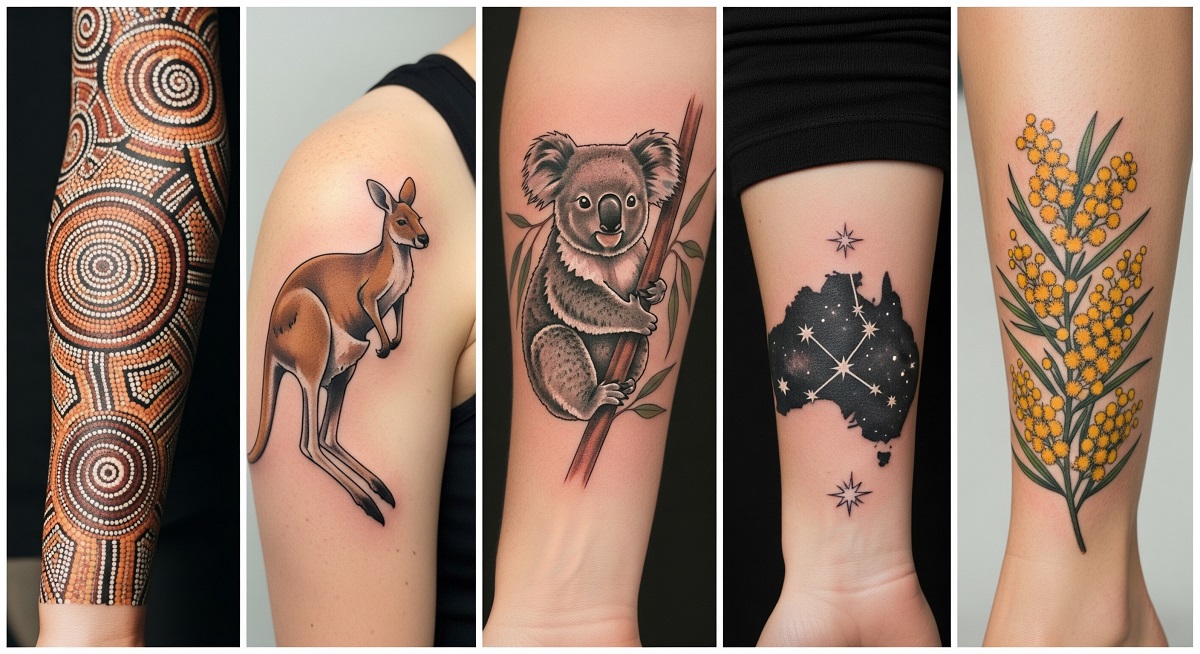 Fauna and Flora tattoo collage