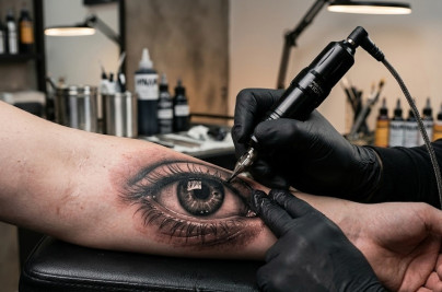 eye realistic tattoo