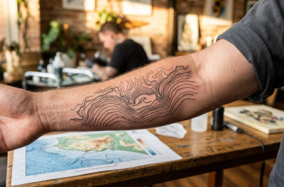 line tattoo